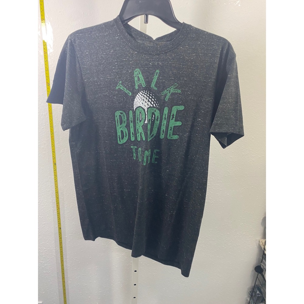 State of Mine Talk Birdie To Me Golf Graphic T-Shirt Men Small Charcoal Gray NEW